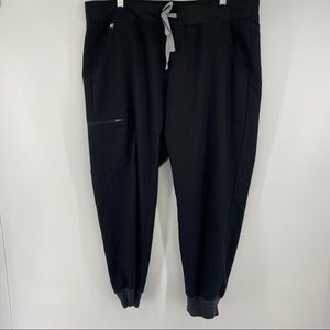 Figs XL Zamora Black Technical Collection Joggers Scubs